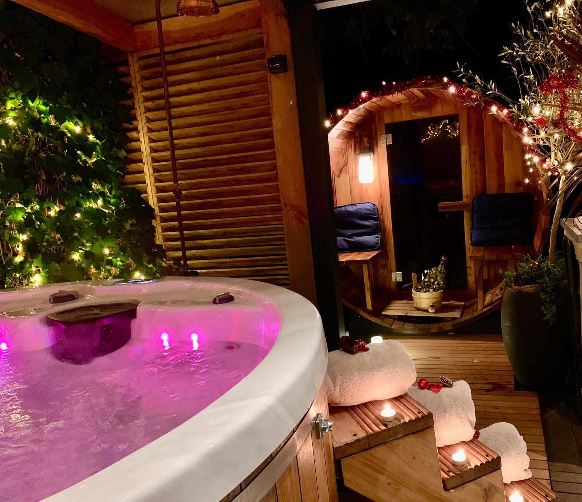Romantisch Wellness Appartement Met Prive Hottub Sauna Gamesroom Den Ham Exterior foto